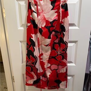 NWT Zara Floral Satin Skirt Size XS